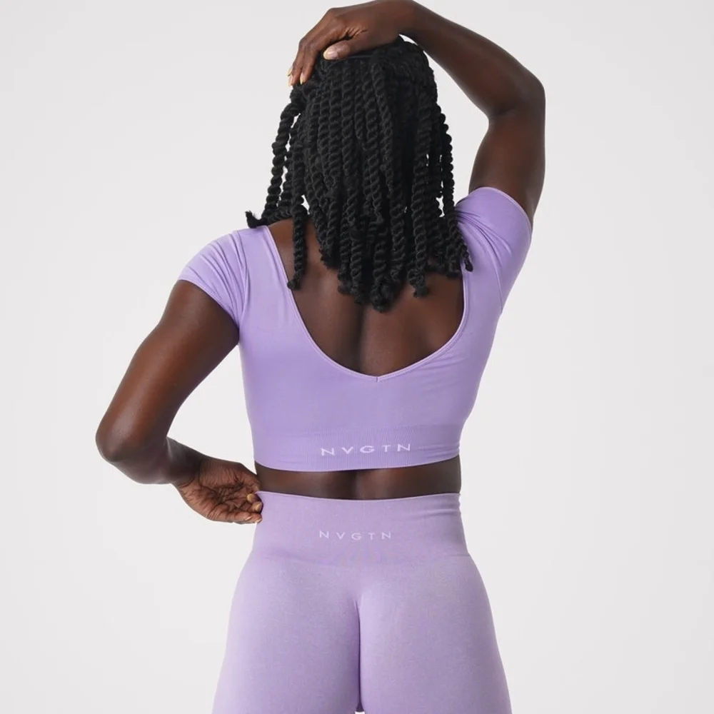 NVGTN Serene Seamless Bra Spandex Top Woman Fitness Elastic Breathable M